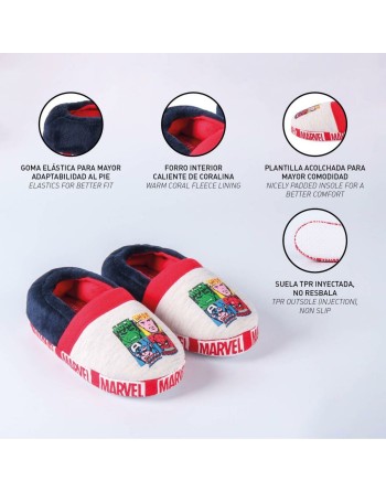 Zapatillas de Estar por Casa The Avengers Gris claro