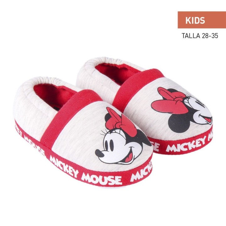 Hjemmesko Minnie Mouse Lysegrå