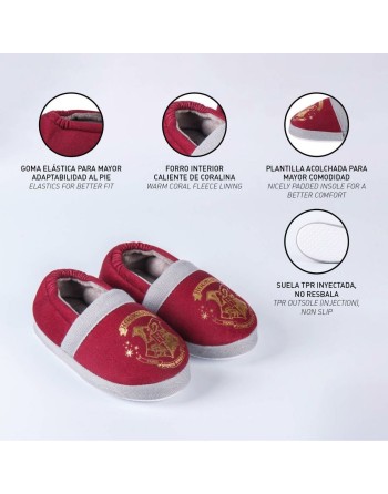House Slippers Harry Potter Red
