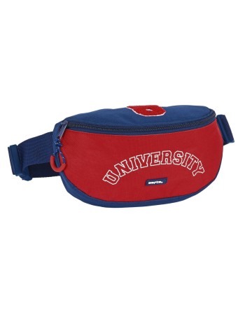 Sac banane Safta University Rouge Blue marine 23 x 14 x 9 cm