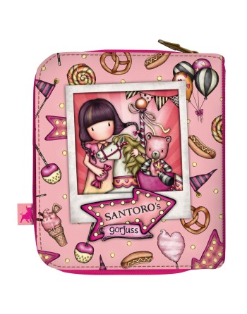 Purse Gorjuss Carousel Salmon 10 x 12 x 3 cm