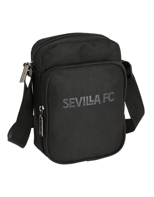 Borsa a Tracolla Sevilla Fútbol Club Teen 16 x 22 x 6 cm Nero