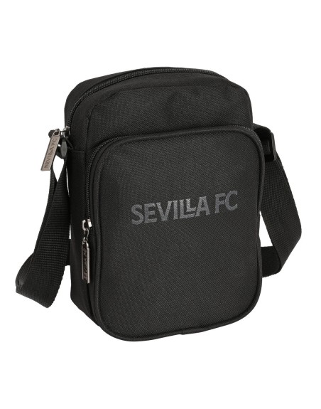 Sac à Bandoulière Sevilla Fútbol Club Teen 16 x 22 x 6 cm Noir