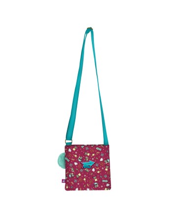 Bolso Bandolera Gorjuss Fireworks Granate (21 x 20 x 1.5 cm)