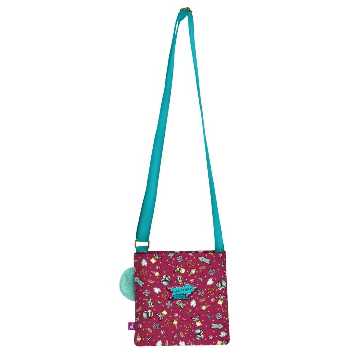 Borsa a Tracolla Gorjuss Fireworks Rosso Granato (21 x 20 x 1.5 cm)