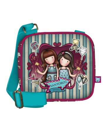 Sac à Bandoulière Gorjuss Fireworks Bordeaux (16.5 x 15 x 6.5 cm)