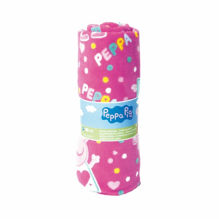Tæppe Peppa Pig Cosy Corner Pink (95 x 150 cm)