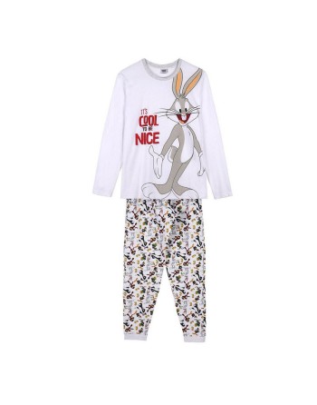 Pijama Looney Tunes Gris Mujer