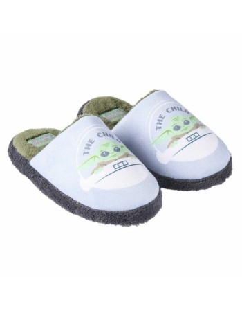 House Slippers The Mandalorian Light grey
