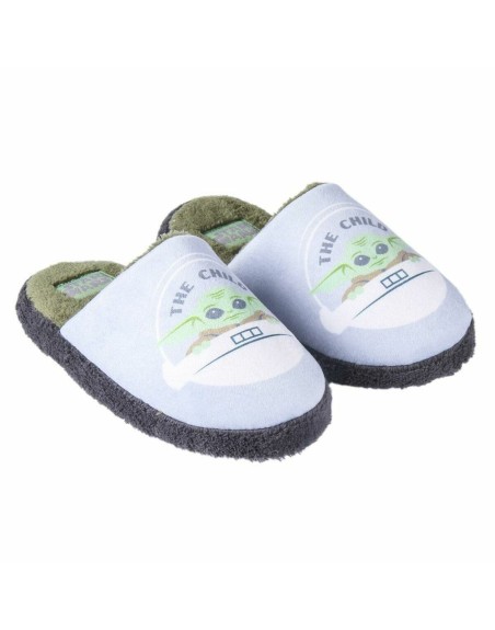 House Slippers The Mandalorian Light grey