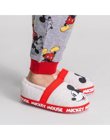 Hausschuhe Mickey Mouse Hellgrau