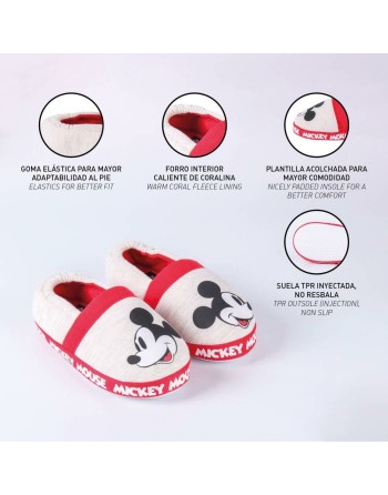 Hjemmesko Mickey Mouse Lysegrå