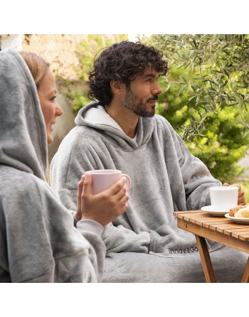 Oversized tæppe med fleecefor og ærmer Swug InnovaGoods