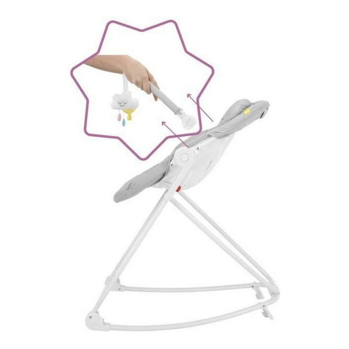 Hamaca para Bebé Badabulle Compact'up High Gris