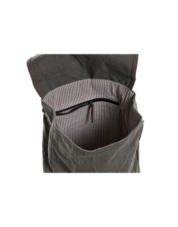 Casual Rygsæk DKD Home Decor Canvas Cykel Grå Brun (33 x 12 x 47 cm)