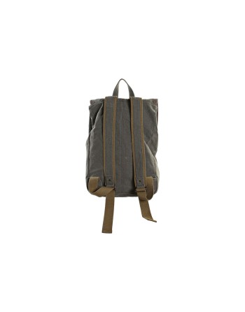 Casual Rygsæk DKD Home Decor Canvas Cykel Grå Brun (33 x 12 x 47 cm)