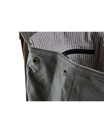 Sac à dos Casual DKD Home Decor Canvas Bicyclette Gris Marron (33 x 12 x 47 cm)