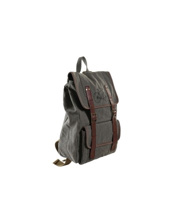Sac à dos Casual DKD Home Decor Canvas Bicyclette Gris Marron (33 x 12 x 47 cm)
