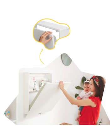 Fasciatoio Badabulle Plouf Compatto Da muro Pieghevole 46 x 46 x 61 cm