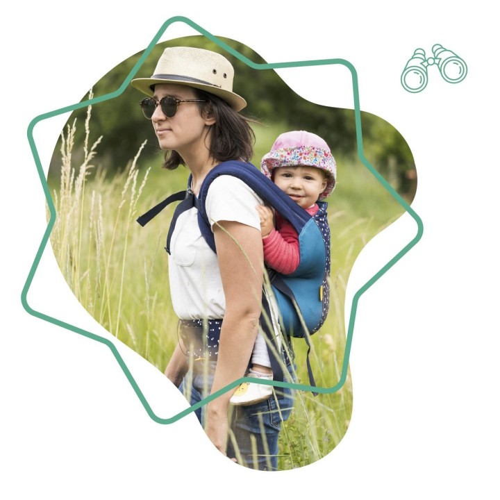 Babybærer rygsæk Badabulle Easy & Go 15 kg Blå Ergonomisk 0-4 år