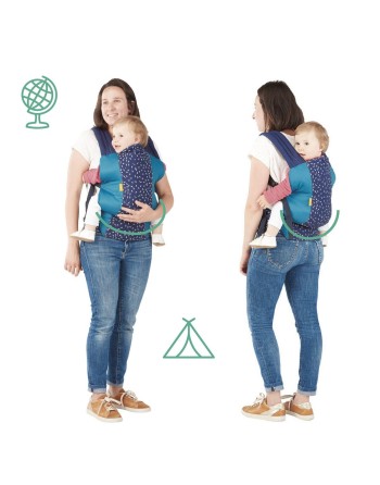 Babytrage Badabulle Easy & Go 15 kg Blau Ergonomisch 0-4 Jahre