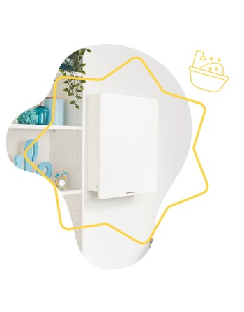 Changeur Badabulle Plouf Compact Mural Pliable 46 x 46 x 61 cm