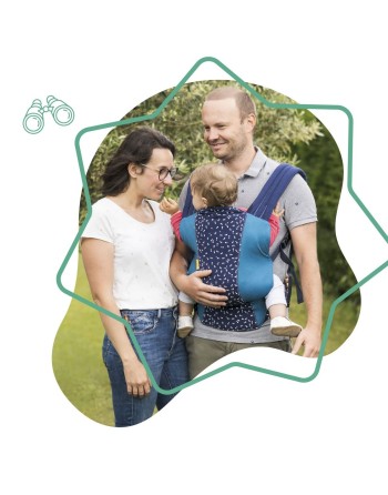 Babytrage Badabulle Easy & Go 15 kg Blau Ergonomisch 0-4 Jahre