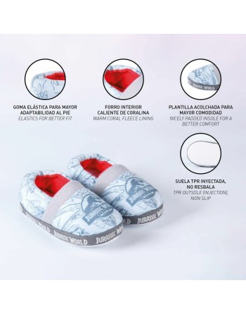 House Slippers Jurassic Park Light grey