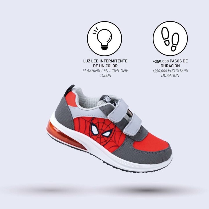 LED Træningssko Spider-Man Rød