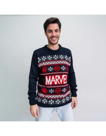 Pull unisex Marvel Bleu foncé