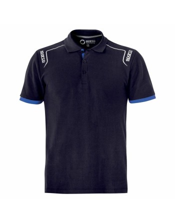 Polo à manches courtes Sparco Tech Stretch Blue marine
