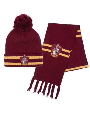 Gorro y Bufanda Harry Potter Rojo