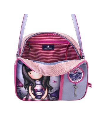 Håndtaske Gorjuss Cheshire cat Lilla (30 x 28,5 x 11,5 cm)