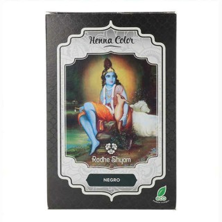 Tintura Permanente Radhe Shyam Shyam Henna Henna In polvere Nero (100 gr)