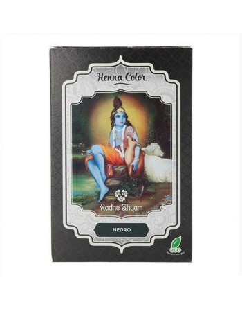 Tintura Permanente Radhe Shyam Shyam Henna Henna In polvere Nero (100 gr)