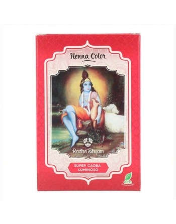 Permanent Dye Radhe Shyam Shyam Henna Henna Powdered Mahogany (100 gr)