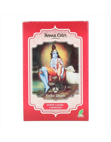 Dauerfärbung Radhe Shyam Shyam Henna Henna In Pulverform Mahagoni (100 gr)