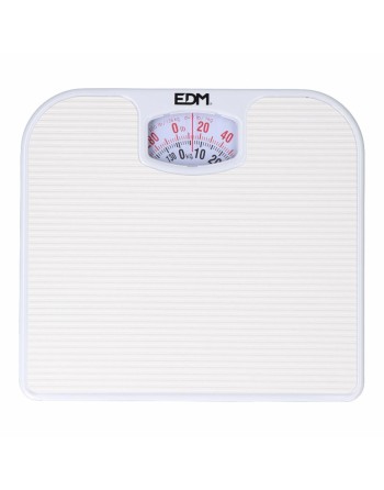 Pèse Personne Analogique EDM 07617 polypropylène 130 Kg 26 x 24 x 4 cm 24 x 26 x 4 cm