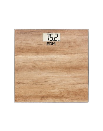 Digital badevægt EDM 07531 Brun Træ Krystal 180 kg
