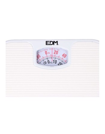 Analoge Personenwaage EDM 07617 Polypropylen 130 Kg 26 x 24 x 4 cm 24 x 26 x 4 cm