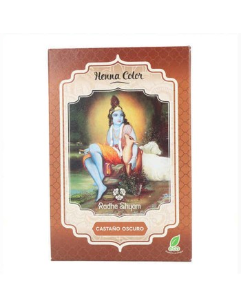 Permanent Dye Radhe Shyam Shyam Henna Henna Powdered Dark Brown (100 gr)
