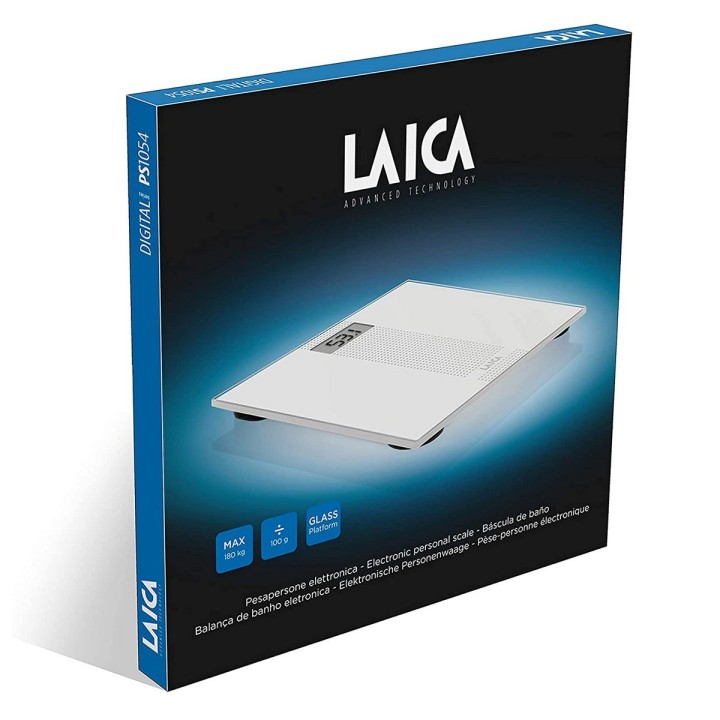 Digital badevægt LAICA PS5014 Hvid Glas 180 kg
