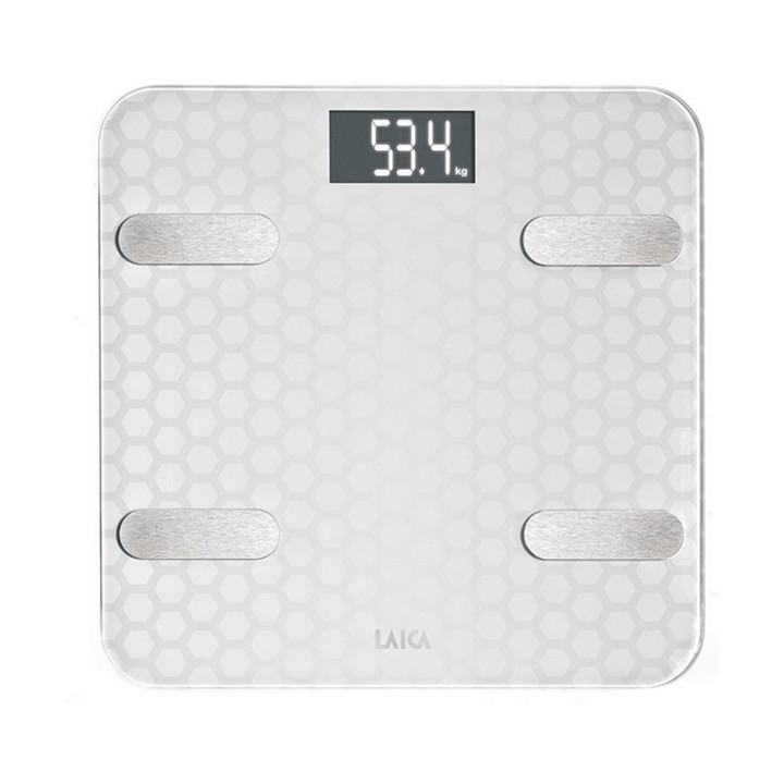 Digital badevægt LAICA PS7011 Hvid Glas 180 kg