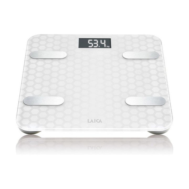 Digital badevægt LAICA PS7011 Hvid Glas 180 kg