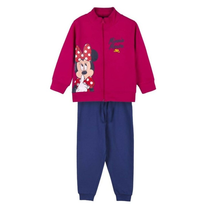Træningsdragt til børn Minnie Mouse Fuchsia