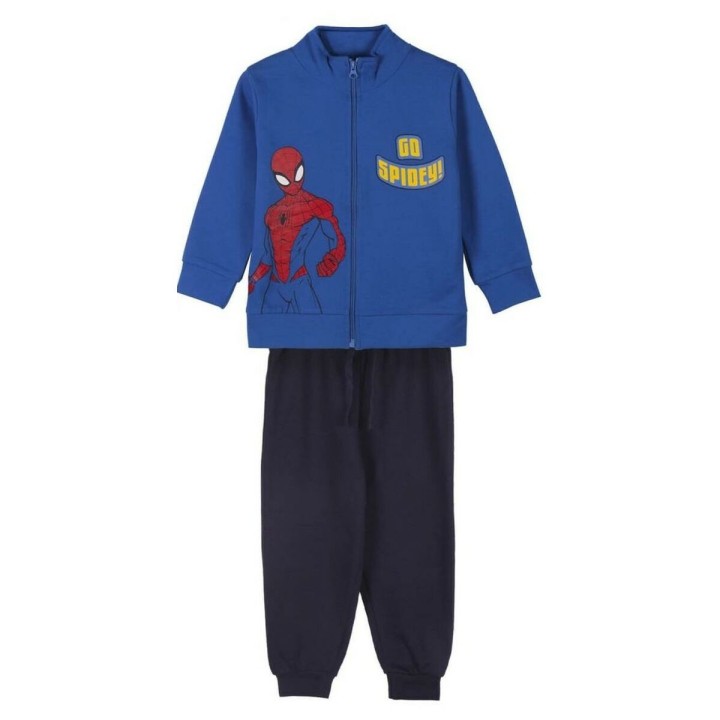 Træningsdragt til børn Spider-Man Blå