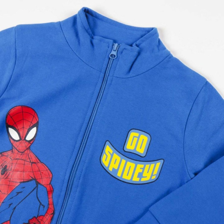 Træningsdragt til børn Spider-Man Blå