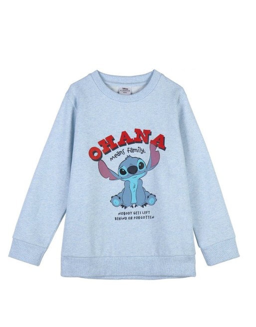 Unisex Sweatshirt without Hood Stitch Light Blue