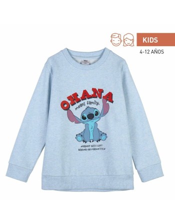 Unisex Sweatshirt without Hood Stitch Light Blue