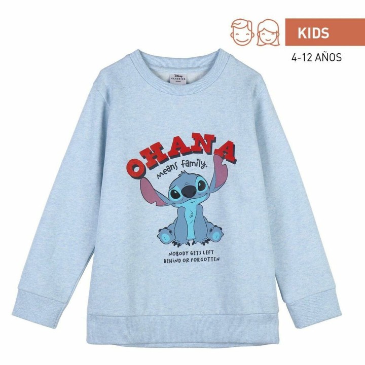 Unisex Sweatshirt without Hood Stitch Light Blue